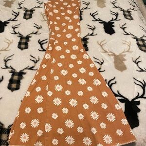 Altar'd State Black and White Fit and Flare Jumpsuit